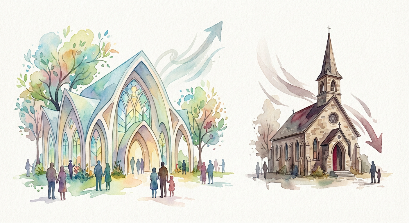 Illustration for When Faith Communities Become the Neighborhood Glue: What Happens When Fewer of Us Show Up